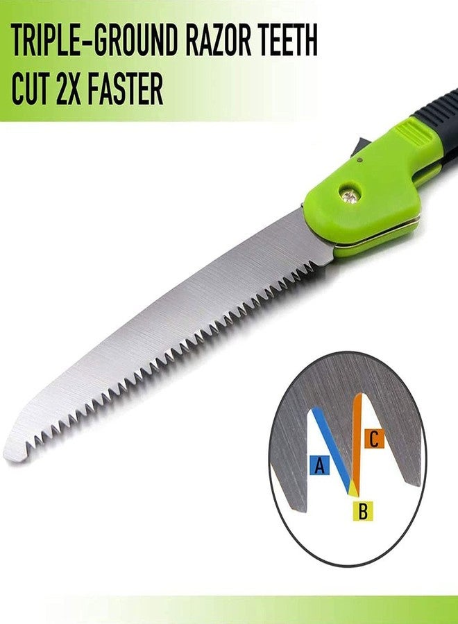 NIKTION Folding Pruning Gardening Hand Saw with Secure Lock for Cutting Tree Branch (Multicolor) - Image 4